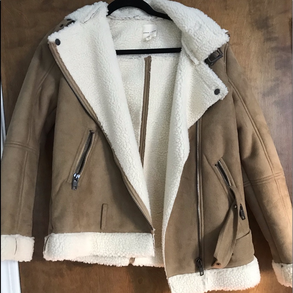 Silence + Noise Hooded Aviator Jacket